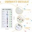 4 Pcs Chore Chart Checklist Board  Do List  Plastic DIY Routine Chart My Chores Kids Checklist with 10 Card Paper Daily Checklist for Home Travel Planning