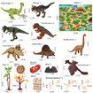 Dinosaur Toys with 8 Realistic Dinosaur Figures, Activity Play Mat and Trees for Kids, Boys And Girls