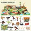 Dinosaur Toys with 8 Realistic Dinosaur Figures, Activity Play Mat and Trees for Kids, Boys And Girls