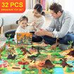 Dinosaur Toys with 8 Realistic Dinosaur Figures, Activity Play Mat and Trees for Kids, Boys And Girls