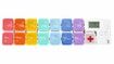 Weekly Pill Organizer, Automatic Pill Dispenser Elderly, 7 Day Pill Box with 4 Alarm Reminder, Detachable and Portable Travel Pill Dispenser