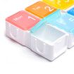 Weekly Pill Organizer, Automatic Pill Dispenser Elderly, 7 Day Pill Box with 4 Alarm Reminder, Detachable and Portable Travel Pill Dispenser