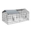 Chicken Run Coop Rabbit Hutch Dog Cat Enclosure Crate Kennel Pen Pet Cage Playpen Chook Puppy Ferret Bunny House Roof Cover Metal XL