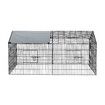 Chicken Run Coop Rabbit Hutch Dog Cat Enclosure Crate Kennel Pen Pet Cage Playpen Chook Puppy Ferret Bunny House Roof Cover Metal XL