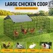 Chicken Run Coop Rabbit Hutch Dog Cat Enclosure Crate Kennel Pen Pet Cage Playpen Chook Puppy Ferret Bunny House Roof Cover Metal XL