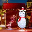 180cm Penguin Christmas Light LED Strip Xmas Decoration Home Display Outdoor House Holiday Ornament Folding 8 Flickering Effects