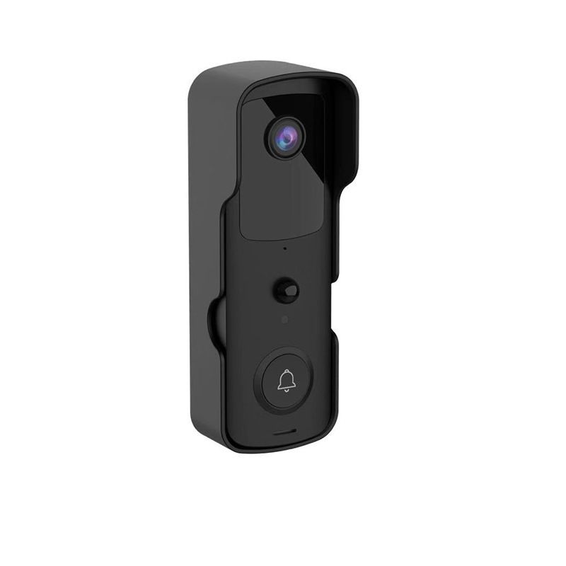 Wireless Doorbell Camera with Doorbell, WiFi Video Camera with Motion Detector, Anti-Theft Device,Night Vision, 2-Way Audio,Black,1Pack