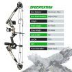 Compound Bow Arrow Archery Equipment Set Sports Hunting Target Shooting 20-55lbs Right Handed for Beginner Master Camo