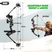 Compound Bow Arrow Set Archery Hunting Sports Equipment Target Shooting 20-55lbs Right Handed for Beginner Master Black