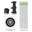 30lbs Recurve Bow Arrow Set Archery Sports Equipment Outdoor Hunting Target Shooting 30lbs Left Right Handed Black