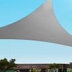 Instahut Shade Sail 3x3x4.3m Triangle 280GSM 98% Grey Shade Cloth