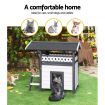 i.Pet Cat House Outdoor Shelter 77cm x 50cm x 73cm Rabbit Hutch Wooden Condo Small Dog Enclosure