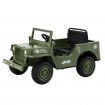 Rigo Kids Electric Ride On Car Jeep Military Off Road Toy Cars Remote 12V Olive