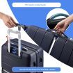 Luggage Set 3 PCS Carry On Suitcase PP Travel Lightweight Rolling Hard TSA Lock Spinner Wheels Aluminium Trolley Double Zipper Royal Blue