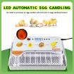 20 Egg Incubator Fully Automatic Hatching Turning Candler Machine for Chicken Quail Duck Poultry Bird Digital Turner Hatcher LED Light