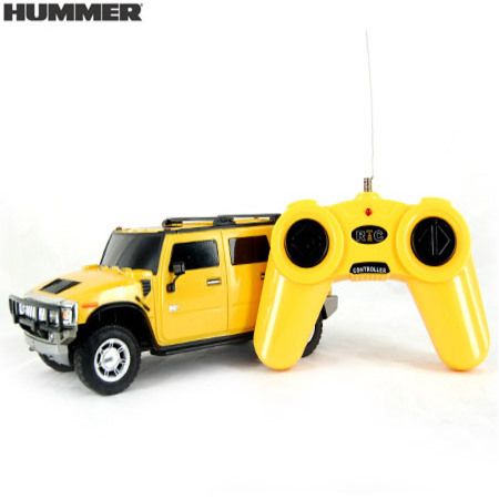 yellow hummer remote control car