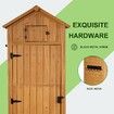 Garden Shed Outdoor Storage Box Wooden Tools Backyard Sheds Solid Locker Cabinet with 5 Hooks 77 x 54 x 179cm