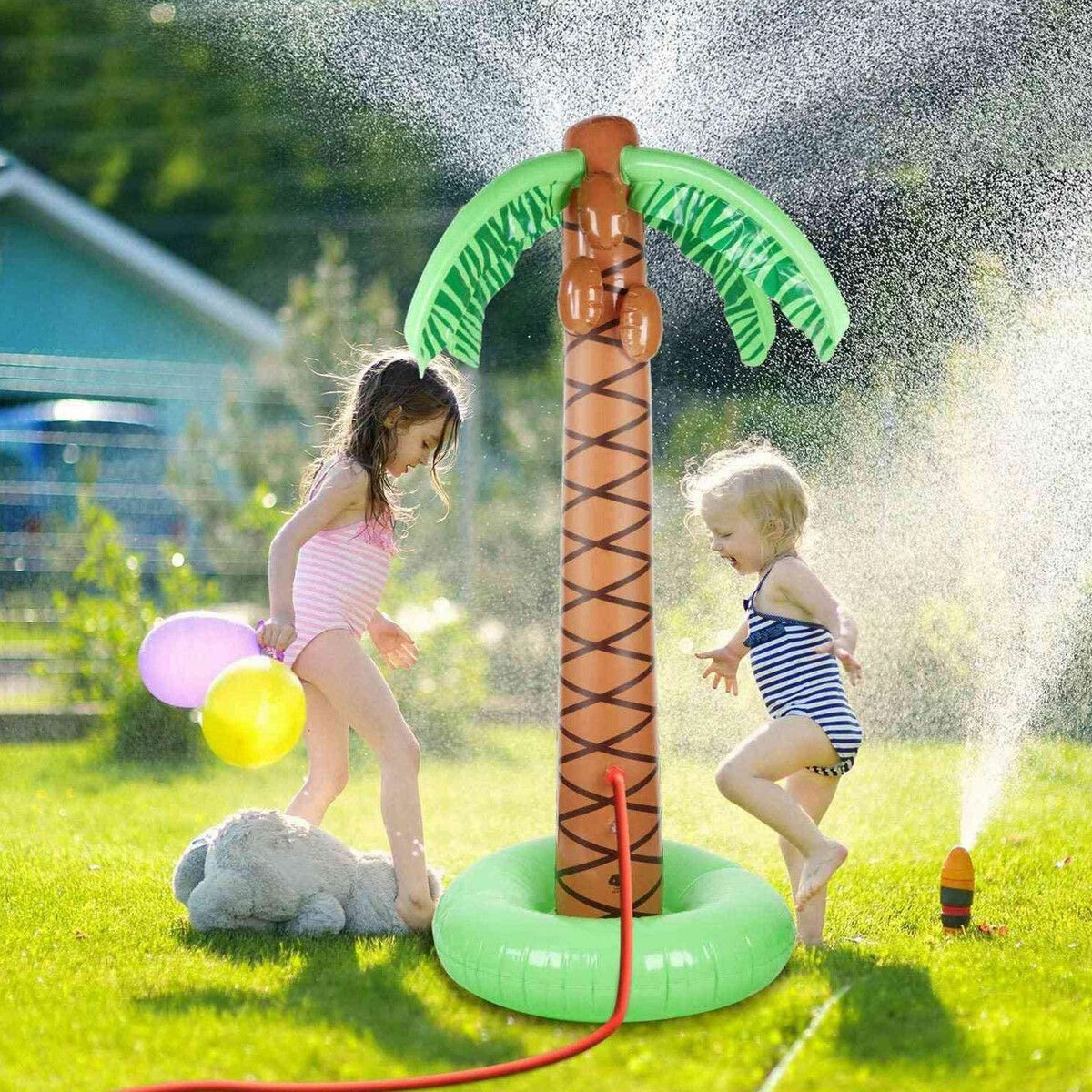 Swimming Pool Toy Sprinkler  Summer Fun Game Garden Hop Inflatable