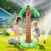 Palm Tree Sprinkler Inflatable Water Toy Pool Beach Lawn Outdoor Garden Spray Game Centre Toys for Kids Pets 160cm Tall 