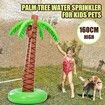 Palm Tree Sprinkler Inflatable Water Toy Pool Beach Lawn Outdoor Garden Spray Game Centre Toys for Kids Pets 160cm Tall 