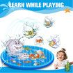 Water Play Mat Toy Sprinkler Pool Beach Dog Game Centre Splash Spray Pad Outdoor Lawn Garden Backyard 170cm for Children Pets