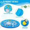 Water Toy Play Mat Sprinkler Beach Pool Dog Game Centre Pad Splash Spray Outdoor Lawn Garden Backyard 150cm for Children Pets