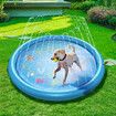 Sprinkler Water Mat Play Toy Beach Pool Kids Game Centre Pad Splash Spray Lawn Garden Backyard Outdoor 170cm