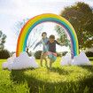 Water Sprinkler Play Toy Inflatable Pool Beach Float Game Centre Outdoor Lawn Garden Spray Squirter Large Rainbow Arch for Kids Pets 160cm Tall