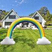 Water Sprinkler Play Toy Inflatable Pool Beach Float Game Centre Outdoor Lawn Garden Spray Squirter Large Rainbow Arch for Kids Pets 160cm Tall