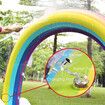 Water Sprinkler Play Toy Inflatable Pool Beach Float Game Centre Outdoor Lawn Garden Spray Squirter Large Rainbow Arch for Kids Pets 160cm Tall