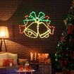 Christmas LED Light Strip Rope Xmas Bell Decor Holiday Ornament Outdoor Indoor 60 x 40CM