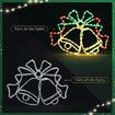 Christmas LED Light Strip Rope Xmas Bell Decor Holiday Ornament Outdoor Indoor 60 x 40CM