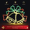 Christmas LED Light Strip Rope Xmas Bell Decor Holiday Ornament Outdoor Indoor 60 x 40CM