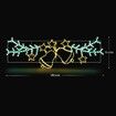 Christmas Light Decor LED Strip Rope Xmas Bell Star Leaf Holiday Ornament Outdoor Indoor 180x61cm XXL Size