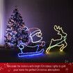 Christmas Light Santa Claus Sleigh Reindeer LED Strip Rope Xmas Decor Holiday Ornament Outdoor Indoor 150x75cm XL Size