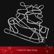 Christmas Light Santa Claus Sleigh Reindeer LED Strip Rope Xmas Decor Holiday Ornament Outdoor Indoor 150x75cm XL Size