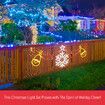 Christmas LED Light Decor Strip Rope Xmas Snowflake Bell Holiday Ornament Outdoor Indoor 145x53cm XL Size