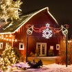 Christmas LED Light Decor Strip Rope Xmas Snowflake Bell Holiday Ornament Outdoor Indoor 145x53cm XL Size