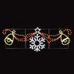 Christmas LED Light Decor Strip Rope Xmas Snowflake Bell Holiday Ornament Outdoor Indoor 145x53cm XL Size