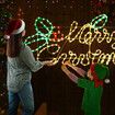 Merry Christmas Light LED Strip Rope Xmas Decor Holiday Ornament Outdoor Indoor Colourful 115x46cm L Size