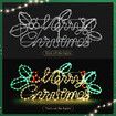 Merry Christmas Light LED Strip Rope Xmas Decor Holiday Ornament Outdoor Indoor Colourful 115x46cm L Size