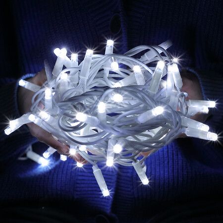 10m Christmas LED Light String Strip Rope Xmas Tree Decor Holiday Ornament Outdoor Indoor IP44 Waterproof Bio Colour 