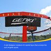 Genki 8ft Trampoline Kids Rebounder Bounce Jumping Round With Enclosure Basketball Hoop Ladder Indoor Outdoor