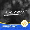 Genki 8ft Trampoline Kids Rebounder Bounce Jumping Round With Enclosure Basketball Hoop Ladder Indoor Outdoor