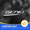 Genki 12ft Trampoline Kids Jumping Bounce Rebounder with Basketball Hoop Ladder Enclosure Indoor Outdoor Round