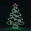 Solight Christmas Tree Light LED Strip Rope Xmas Decoration Holiday Ornament Outdoor Indoor IP65 125x88cm XL Size