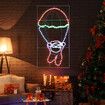 Solight LED Strip Rope Christmas Lights Santa Claus Xmas Holiday Decoration Light Outdoor Indoor IP65 100x52cm L Size 