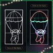 Solight LED Strip Rope Christmas Lights Santa Claus Xmas Holiday Decoration Light Outdoor Indoor IP65 100x52cm L Size 