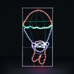 Solight LED Strip Rope Christmas Lights Santa Claus Xmas Holiday Decoration Light Outdoor Indoor IP65 100x52cm L Size 