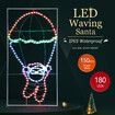 Solight LED Strip Rope Christmas Lights Santa Claus Xmas Holiday Decoration Light Outdoor Indoor IP65 100x52cm L Size